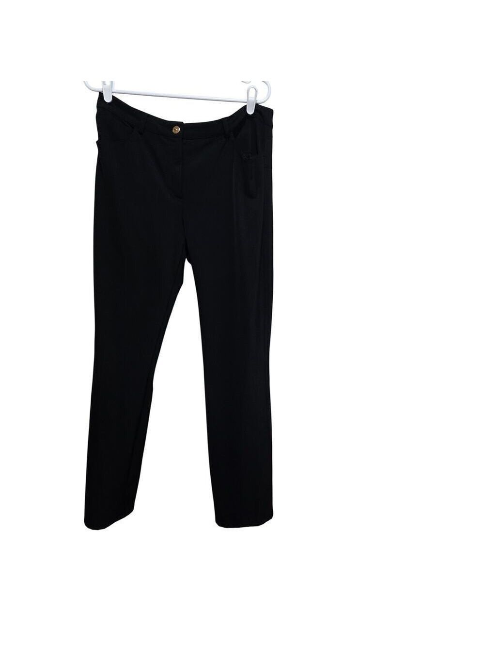 Escada Black Stretch Slim Leg Career Pants EU 40